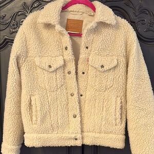 Levi's Cream Sherpa Jacket